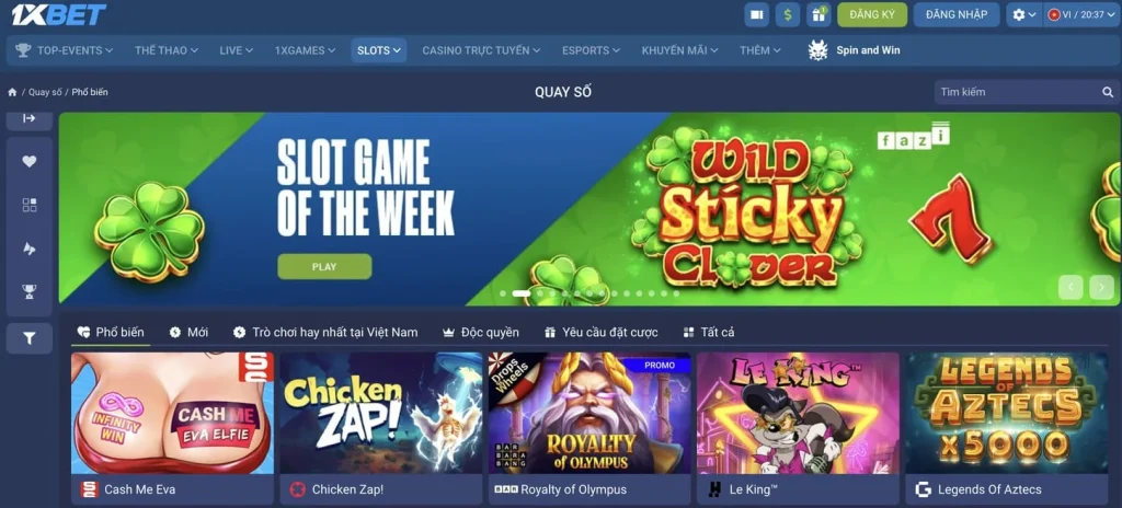 Chơi Tài xỉu trên 1xBet với những khoản thưởng lớn